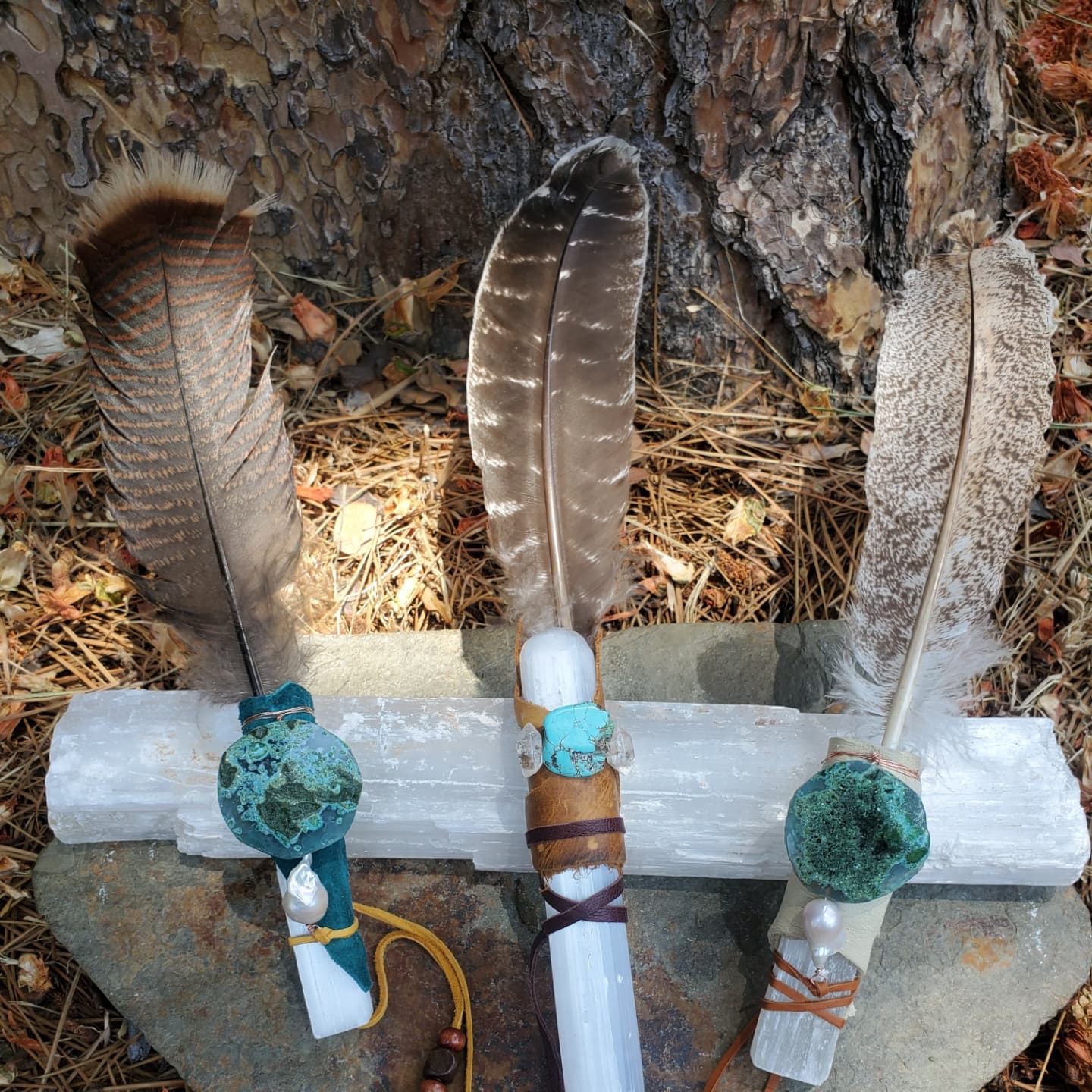 Selenite Crystal Sage Wands