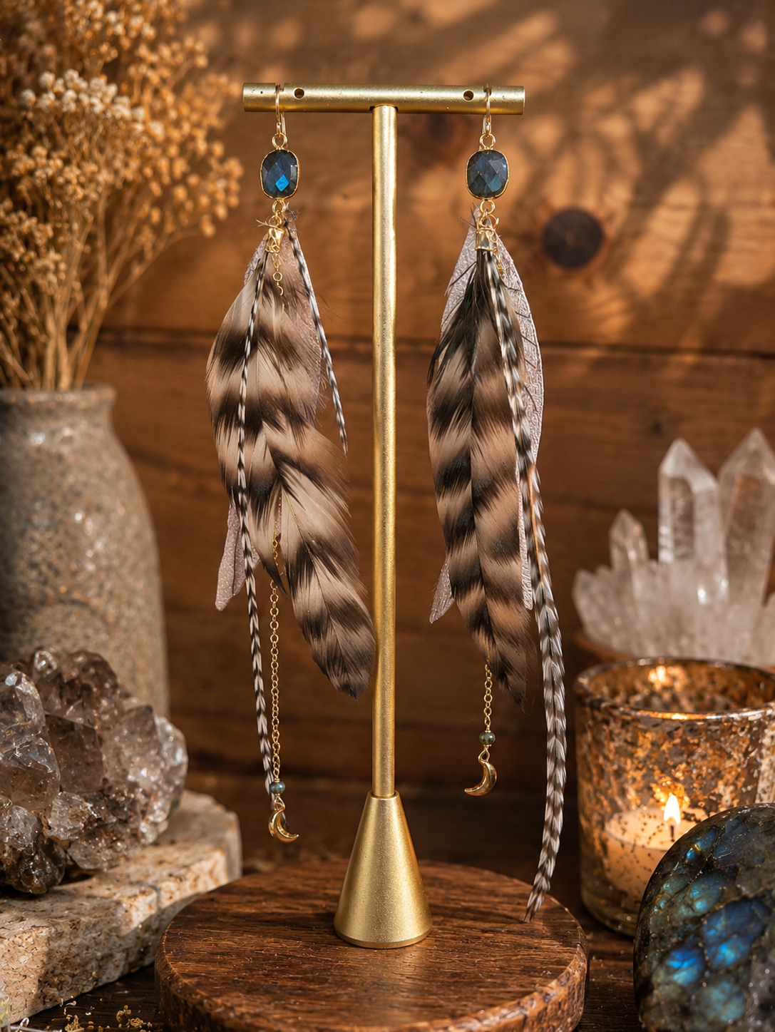 Earth Song Feather Earrings
